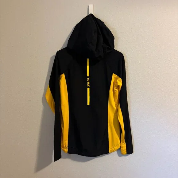 Iowa Hawkeyes Black & Yellow Windbreaker Jacket | Small - Picture 4 of 5